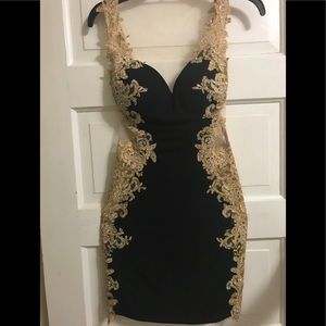 Jovani black and gold dress🎩